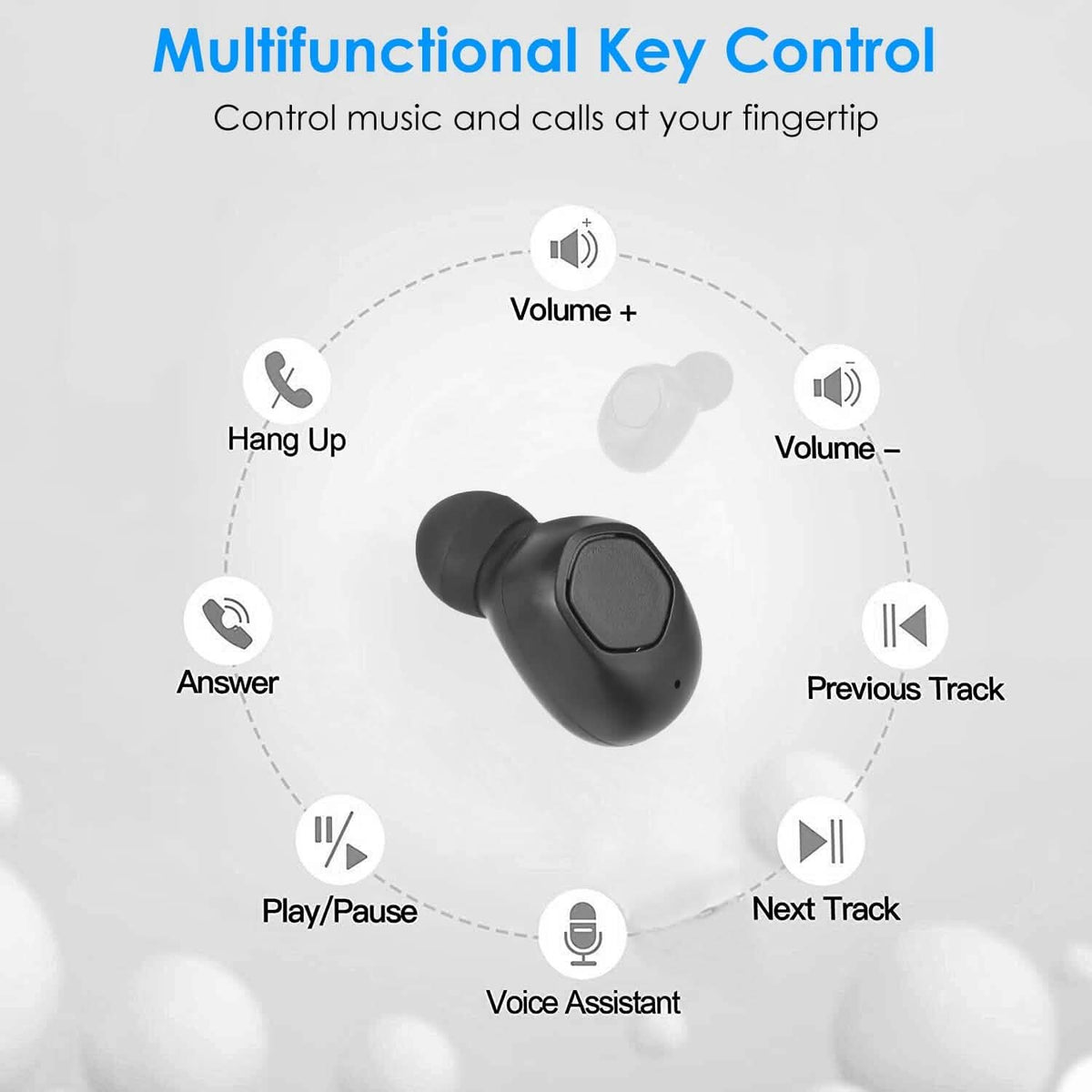 5.1 TWS Wireless Earphone with Charging Case IPX4 Waterproof Power Bank - A-1 Thread Vault