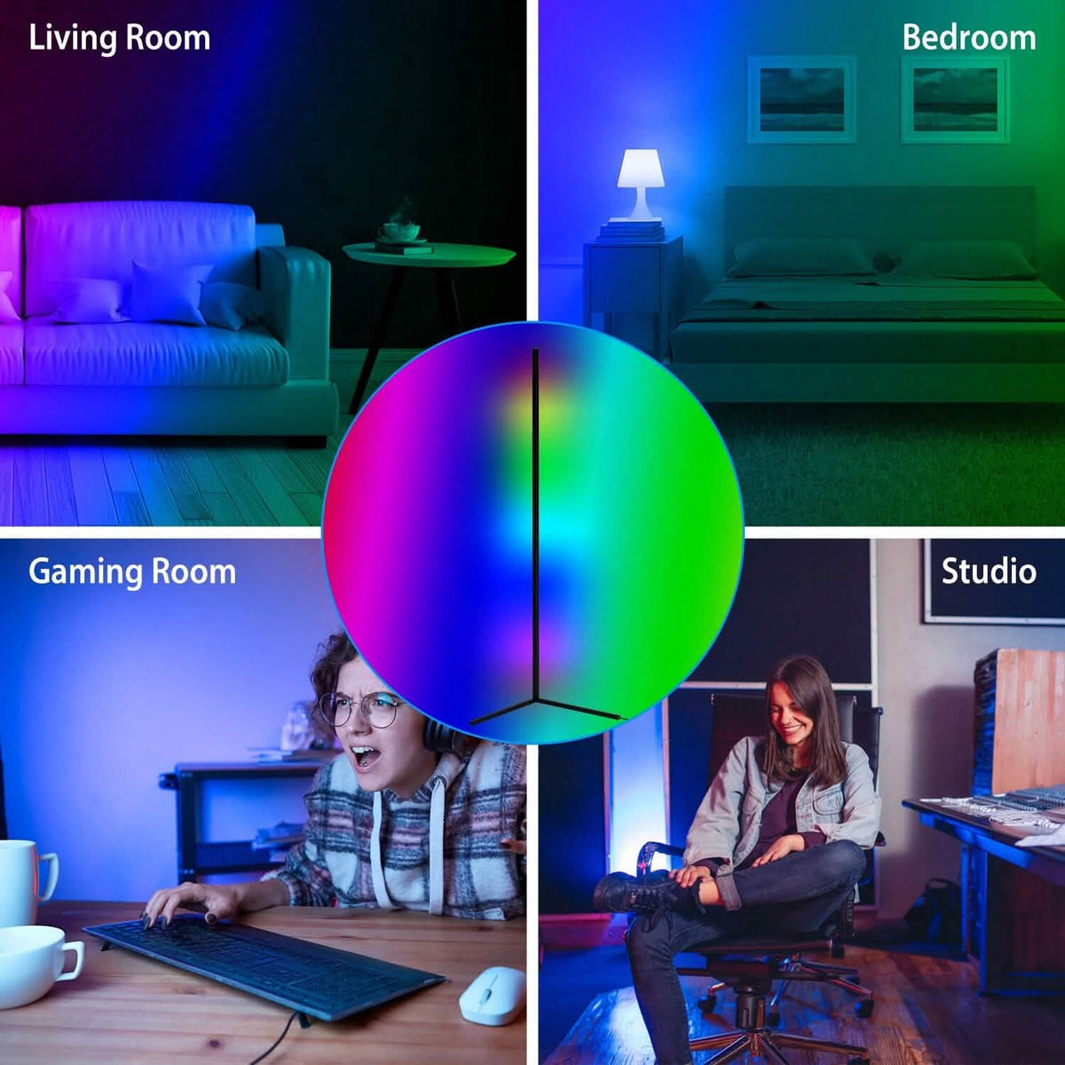 56" Floor LED Light Standing Lamp - A-1 Thread Vault