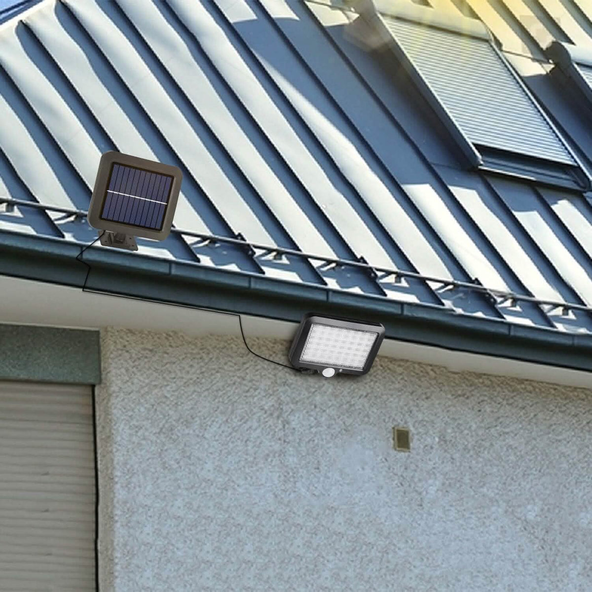 56 LEDs Outdoor Solar Security Flood Light - A-1 Thread Vault