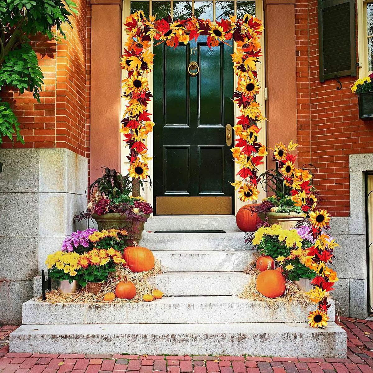5.6ft Artificial Maple Leaf Garland Hanging Plant Vine - A-1 Thread Vault
