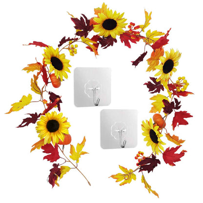 5.6ft Artificial Maple Leaf Garland Hanging Plant Vine - A-1 Thread Vault