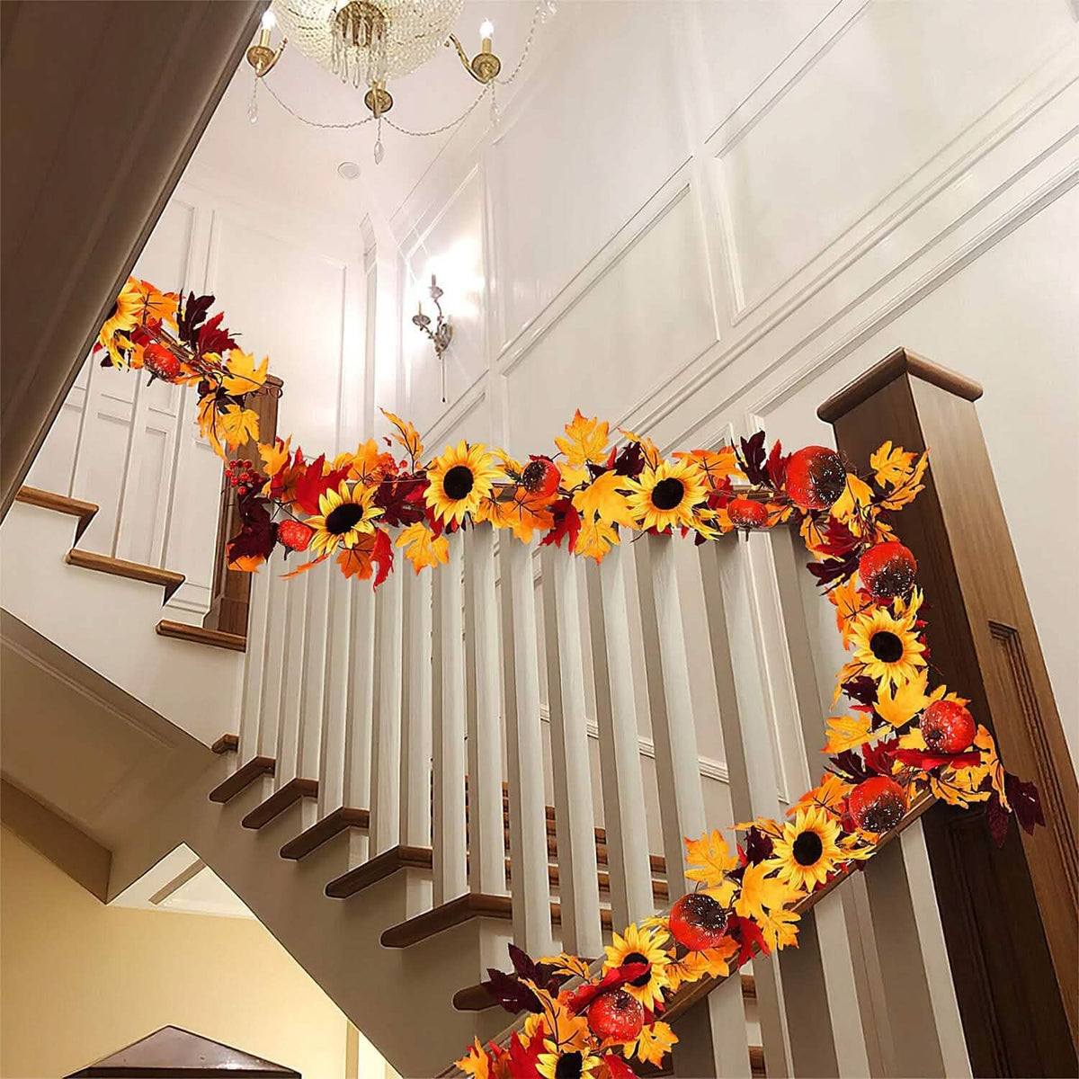 5.6ft Artificial Maple Leaf Garland Hanging Plant Vine - A-1 Thread Vault