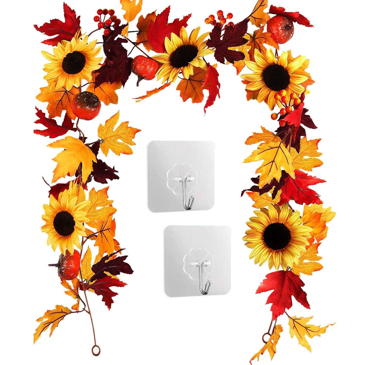 5.6ft Artificial Maple Leaf Garland Hanging Plant Vine - A-1 Thread Vault