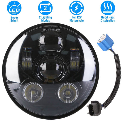 5.75-Inch LED Motorcycle Headlight - A-1 Thread Vault