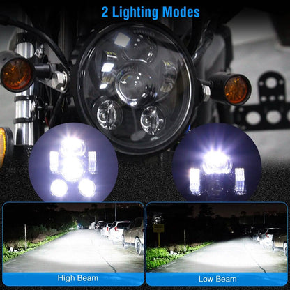 5.75-Inch LED Motorcycle Headlight - A-1 Thread Vault