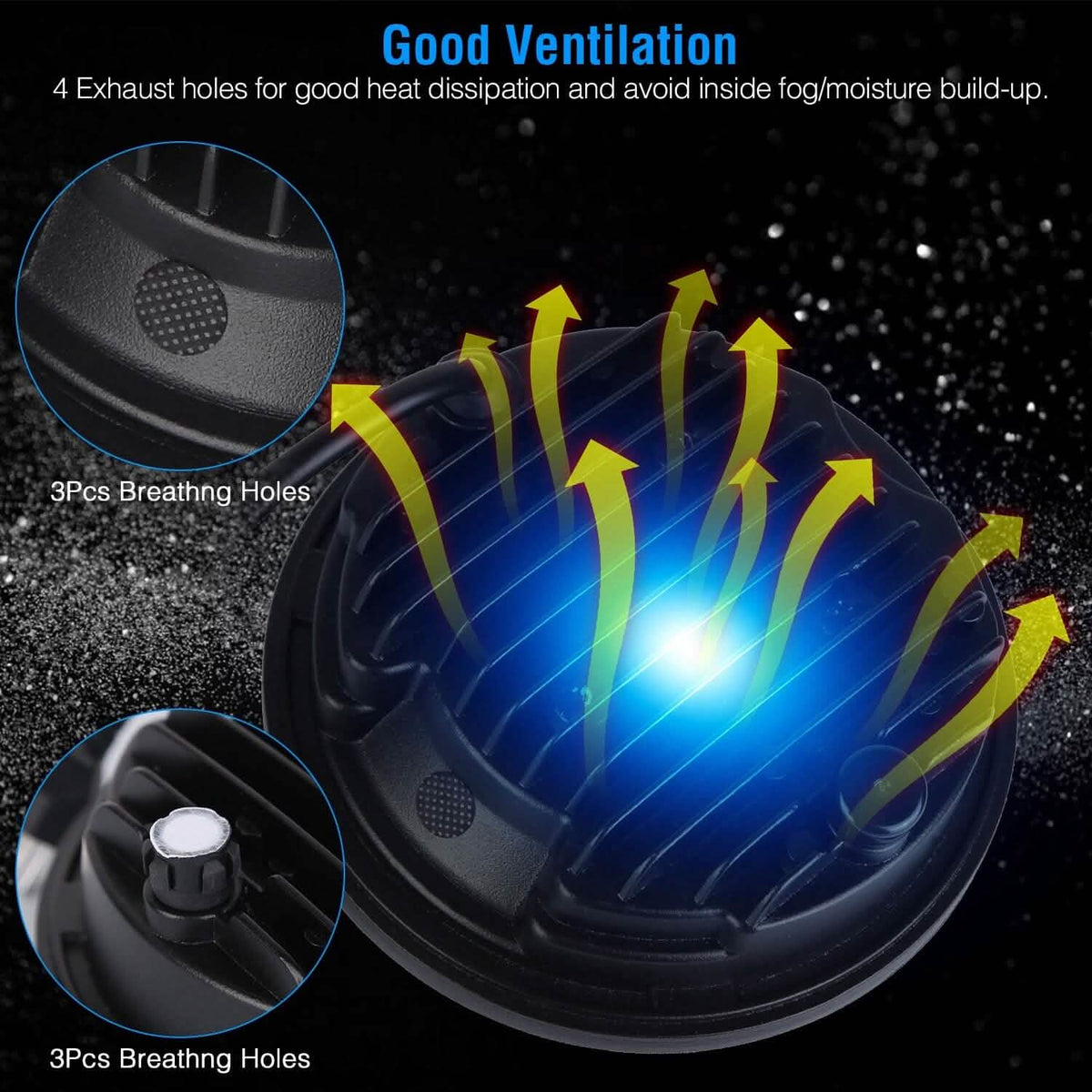 5.75-Inch LED Motorcycle Headlight - A-1 Thread Vault