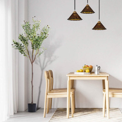 5.9ft Artificial Olive Tree with Lush Olive Branches and Fruits with Black Planter Pot - A-1 Thread Vault