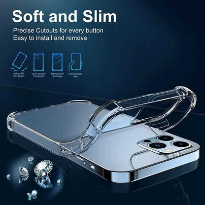 Entronix Case Compatible with iPhone 13 Pro Max - [Hard Back] Slim Clear - A-1 Thread Vault