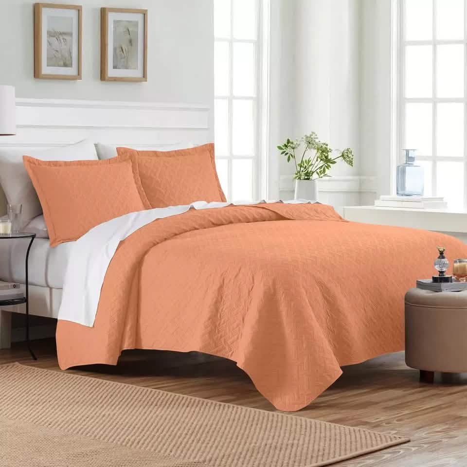 3-Piece: Dan River Basket Pinsonic Quilt Set - A-1 Thread Vault