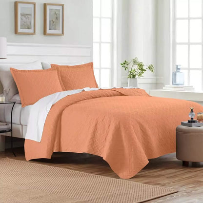 3-Piece: Dan River Basket Pinsonic Quilt Set - A-1 Thread Vault