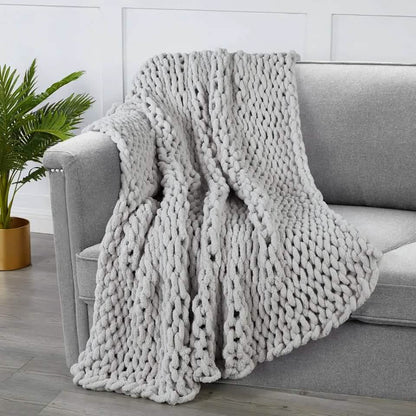 50" X 60" Kathy Ireland Chunky Chenille Plush Throw - A-1 Thread Vault