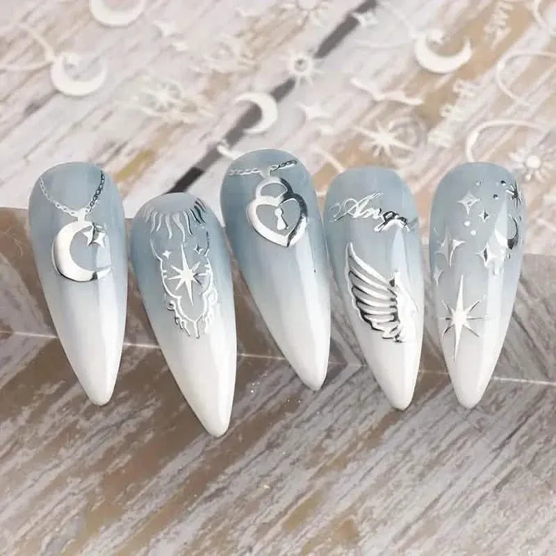 5D Embossed Three-dimensional Nail Stickers - A-1 Thread Vault