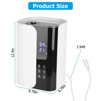 5L Gal Humidifier Top Fill Cool Mist with Essential Oils Diffuser Filter - A-1 Thread Vault