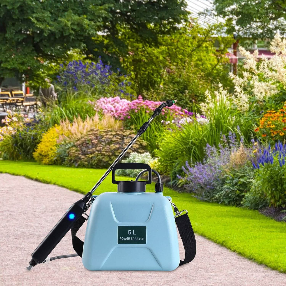 5L/1/3 Gallon Electric Plant Sprayer Telescopic Rechargeable with 3 Spray Sprouts - A-1 Thread Vault