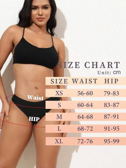 5Pcs Ice Silk Seamless Thongs Women's V-Waist Solid Color Panties Sexy Breathable Low Rise Underwear Invisible Bikini Lingerie - A-1 Thread Vault