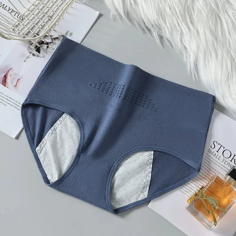 5PCS Menstrual Women Panties Widen Period Pants Leak Proof Physiological High Waist Underwear Cotton Plus Size Female Briefs - A-1 Thread Vault