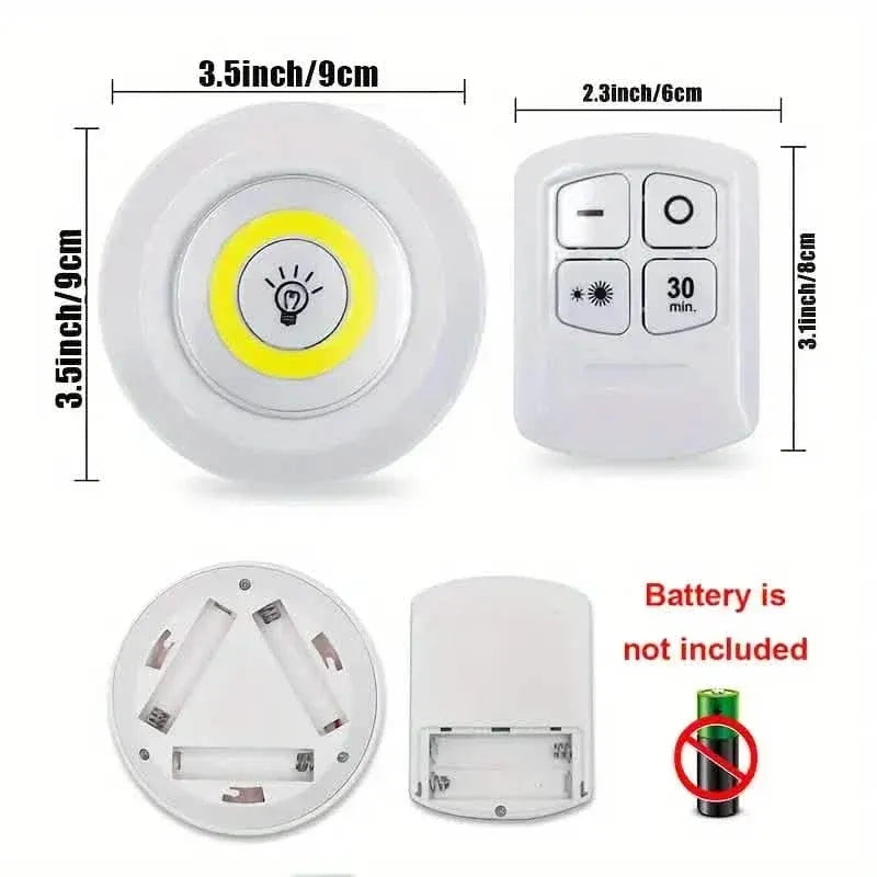 5pcs Smart Wireless LED Under-Cabinet Lights – Remote Control - A-1 Thread Vault