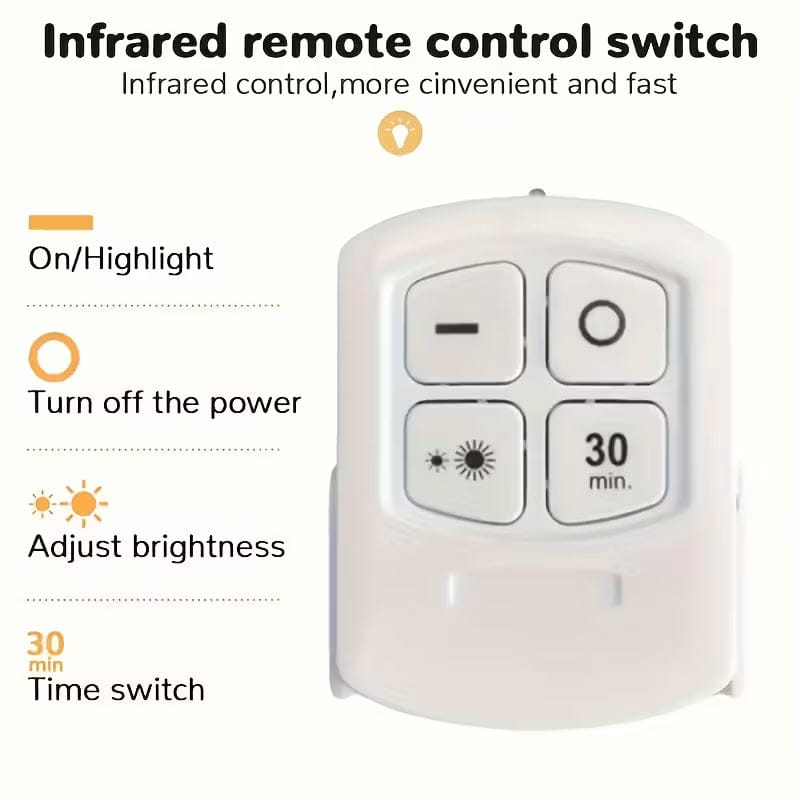 5pcs Smart Wireless LED Under-Cabinet Lights – Remote Control - A-1 Thread Vault