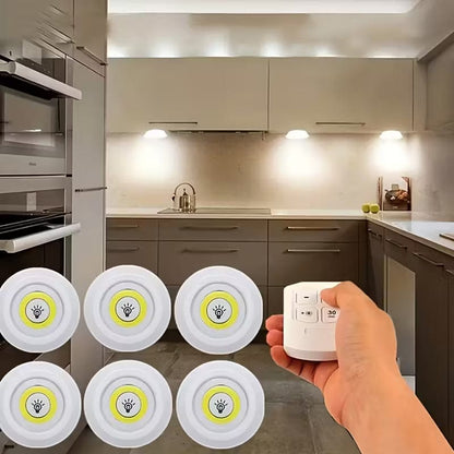 5pcs Smart Wireless LED Under-Cabinet Lights – Remote Control - A-1 Thread Vault