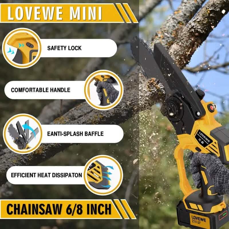 6" Cordless Mini Chainsaw - A-1 Thread Vault