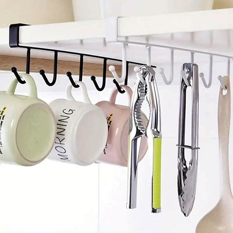 6 Hooks Kitchen Shelf Storage Rack - A-1 Thread Vault