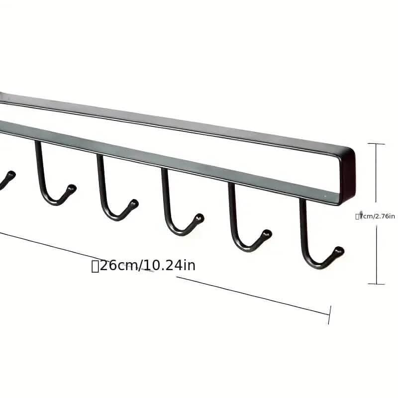 6 Hooks Kitchen Shelf Storage Rack - A-1 Thread Vault