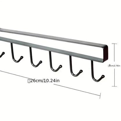 6 Hooks Kitchen Shelf Storage Rack - A-1 Thread Vault