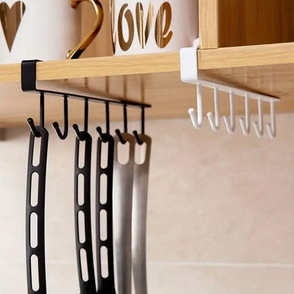6 Hooks Kitchen Shelf Storage Rack - A-1 Thread Vault
