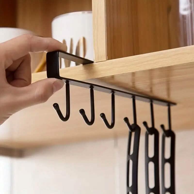 6 Hooks Kitchen Shelf Storage Rack - A-1 Thread Vault