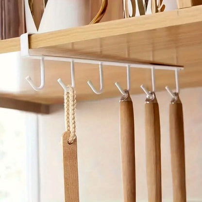 6 Hooks Kitchen Shelf Storage Rack - A-1 Thread Vault