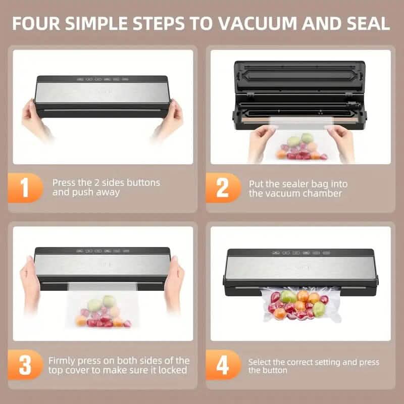 6-in-1 Automatic Food Saver Vacuum Sealer Machine - A-1 Thread Vault