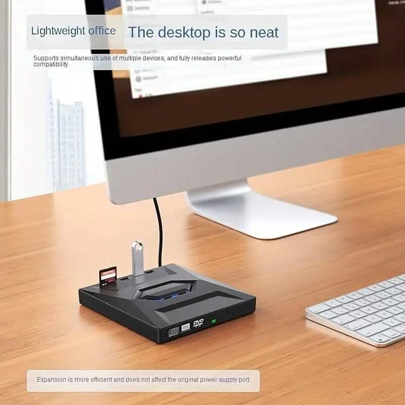 6-in-1 Portable USB 3.0 Ultra-Thin External DVD Recorder Drive - A-1 Thread Vault