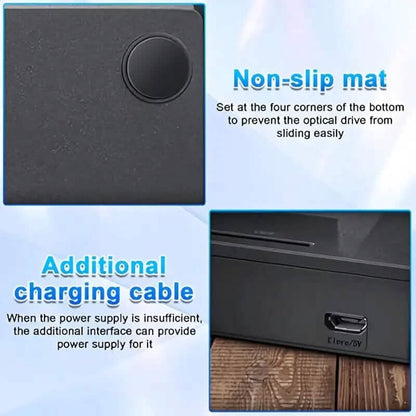 6-in-1 Portable USB 3.0 Ultra-Thin External DVD Recorder Drive - A-1 Thread Vault