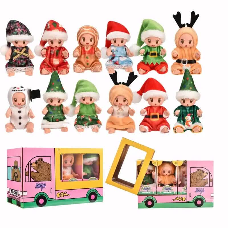 6-Pack: Christmas-Themed Mini Reborn Youngsters Dolls - A-1 Thread Vault
