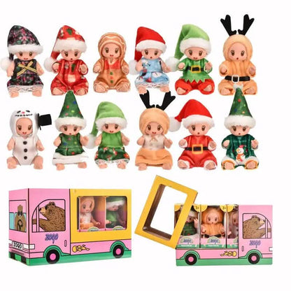 6-Pack: Christmas-Themed Mini Reborn Youngsters Dolls - A-1 Thread Vault