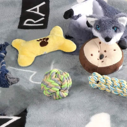 6-Pack: Durable Squeaky Dog Toys - A-1 Thread Vault