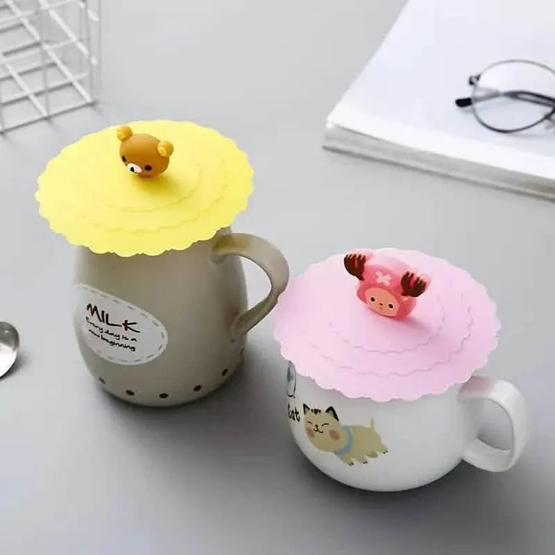 6-Pack: Leak-proof and Dustproof Silicone Cup Cover for Ceramic Tea Cups and Water Cups - A-1 Thread Vault