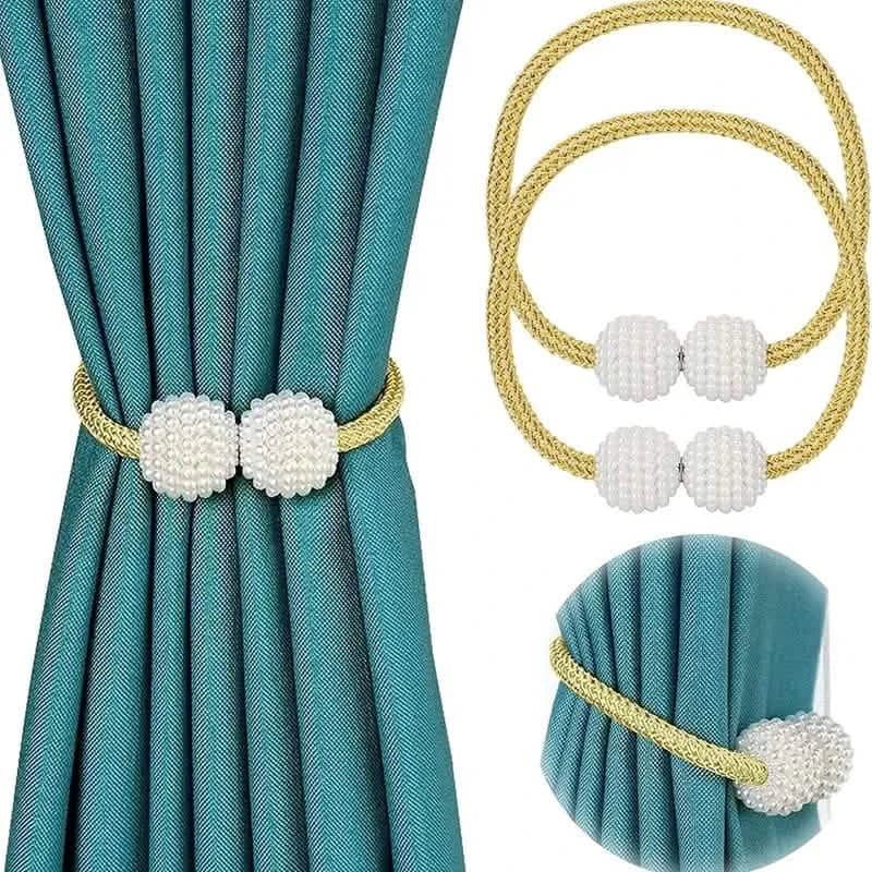 6-Pack: Magnetic Curtain Tiebacks, Decorative Curtain Holdbacks - A-1 Thread Vault