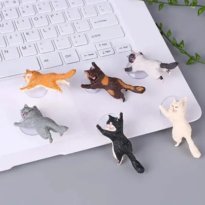 6-Pack: Portable Universal Cute Cat Cell Phone Holder - A-1 Thread Vault