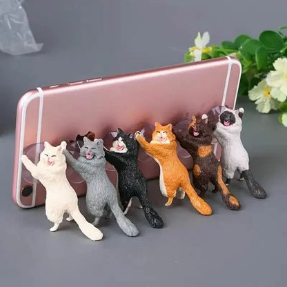 6-Pack: Portable Universal Cute Cat Cell Phone Holder - A-1 Thread Vault