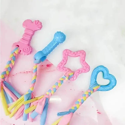 6-Pack: Puppy Teething Chew Toys with Interactive Ropes - A-1 Thread Vault