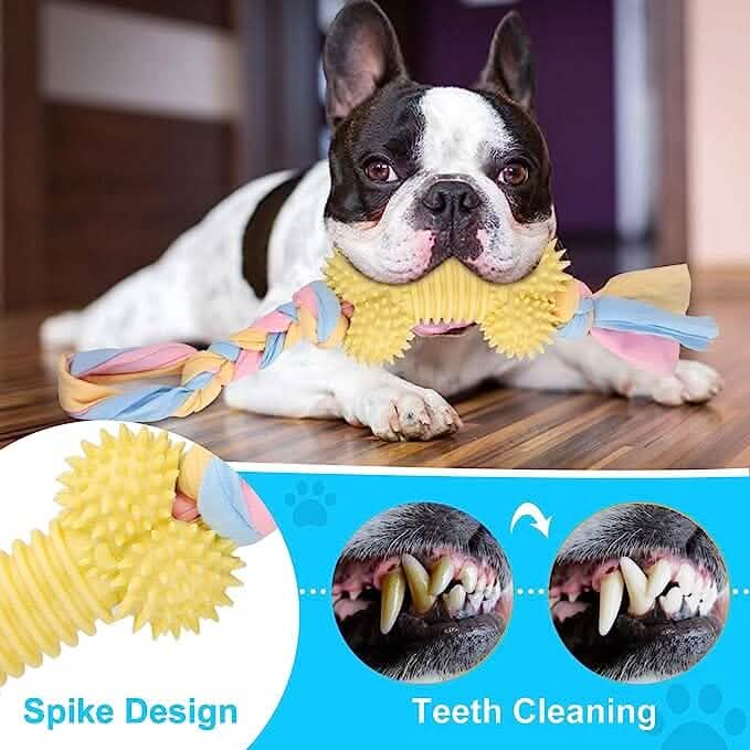 6-Pack: Puppy Teething Chew Toys with Interactive Ropes - A-1 Thread Vault
