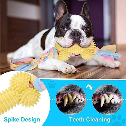 6-Pack: Puppy Teething Chew Toys with Interactive Ropes - A-1 Thread Vault