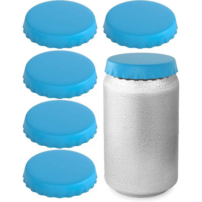 6-Pack: Silicone Can Lids Fits Standard Soda Cans - A-1 Thread Vault