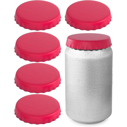 6-Pack: Silicone Can Lids Fits Standard Soda Cans - A-1 Thread Vault
