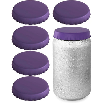 6-Pack: Silicone Can Lids Fits Standard Soda Cans - A-1 Thread Vault