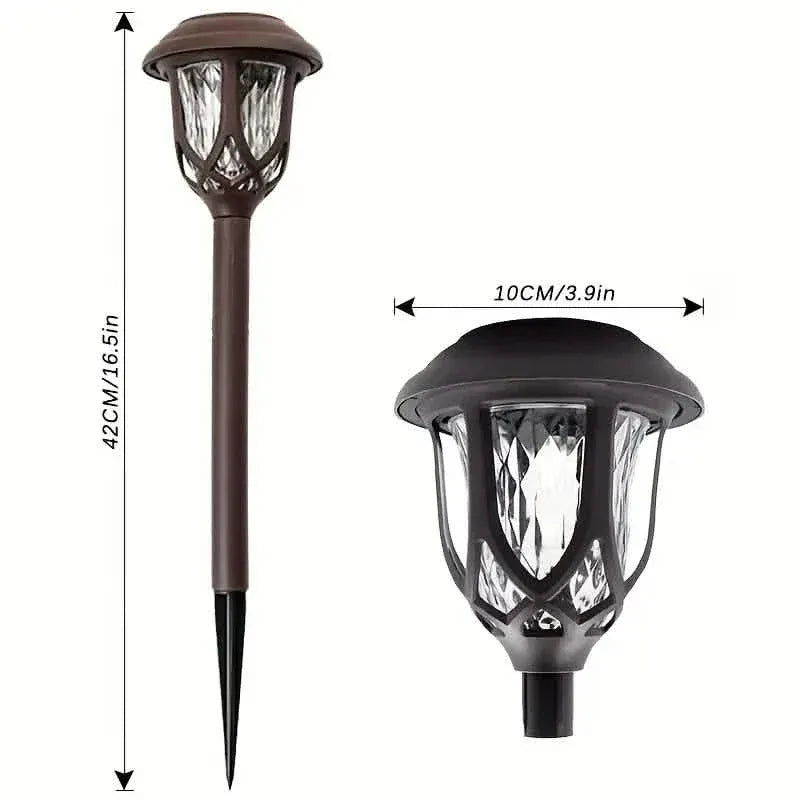6-Pack: Solar Powered Pathway Lights - Touch-Controlled, Waterproof, Detachable, Energy Efficient, and Wireless Solar Garden Stake Lights - A-1 Thread Vault