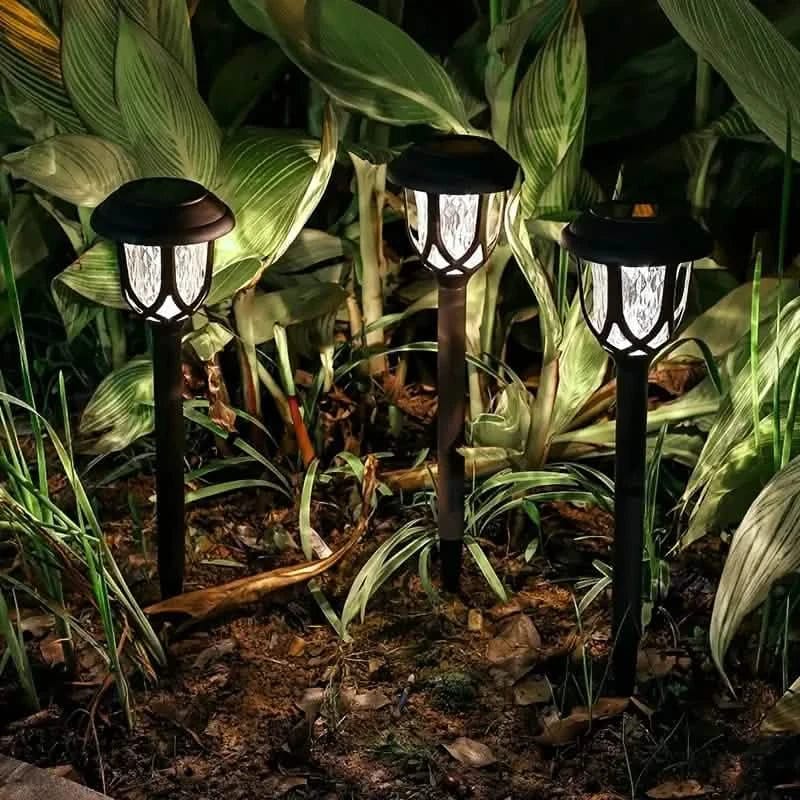 6-Pack: Solar Powered Pathway Lights - Touch-Controlled, Waterproof, Detachable, Energy Efficient, and Wireless Solar Garden Stake Lights - A-1 Thread Vault