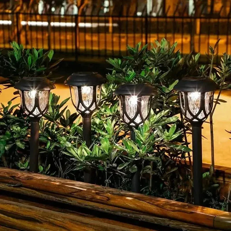 6-Pack: Solar Powered Pathway Lights - Touch-Controlled, Waterproof, Detachable, Energy Efficient, and Wireless Solar Garden Stake Lights - A-1 Thread Vault