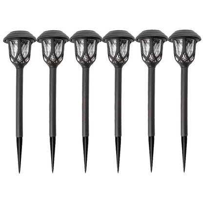 6-Pack: Solar Powered Pathway Lights - Touch-Controlled, Waterproof, Detachable, Energy Efficient, and Wireless Solar Garden Stake Lights - A-1 Thread Vault